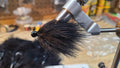 Marabou jigs (worm head)Black(3/32oz)